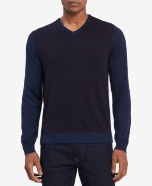 Calvin Klein Men's Geo-pattern Merino Wool Sweater
