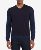 Calvin Klein Men's Geo-pattern Merino Wool Sweater
