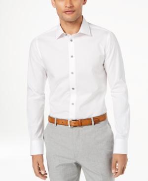 Tallia Men's Fitted Tonal Dobby Dress Shirt