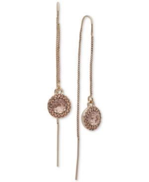 Ivanka Trump Gold-tone Pave & Colored Stone Threader Earrings
