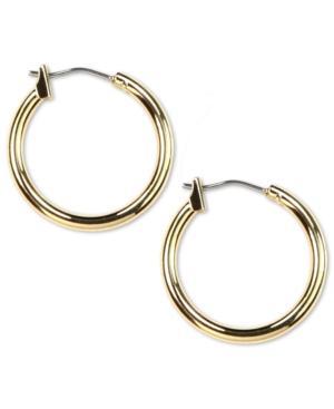 Anne Klein Gold-tone Hoop Earrings