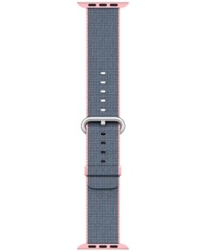 Apple Watch 38mm Light Pink/midnight Blue Woven Nylon Band