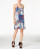 Karen Kane Printed T-back Slip Dress