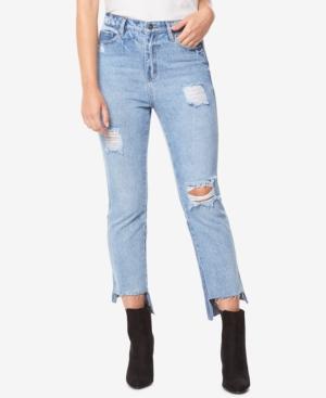 Buffalo David Bitton Cotton High-rise Ripped Denim Jeans