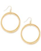 Thalia Sodi Gold-tone Multi-circle Drop Hoop Earrings, Created For Macy's