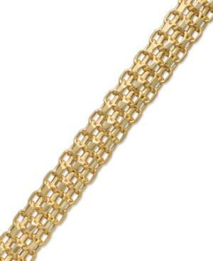 14k Gold Bracelet, Bombay Bismark Chain