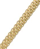 14k Gold Bracelet, Bombay Bismark Chain