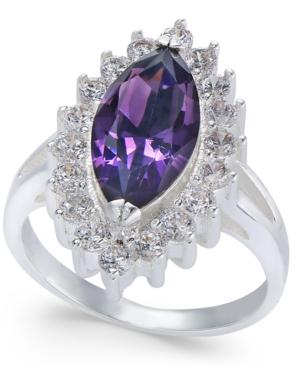 Charter Club Silver-tone Crystal Marquise Ring, Created For Macy's