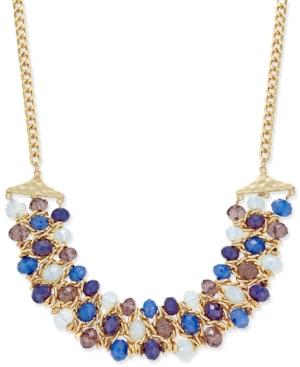 Inc International Concepts Gold-tone Mixed Rondelle Bead Collar Necklace, Only At Macy's