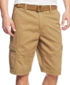 American Rag Men's Belted Relaxed Cargo Shorts