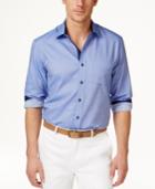 Tasso Elba Men's Diamond Texture Long-sleeve Shirt, Only At Macy's