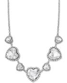 Thalia Sodi Silver-tone Crystal Heart Necklace, Only At Macy's
