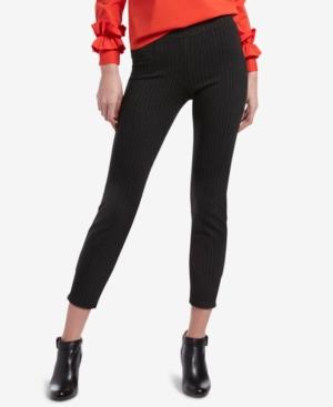 Hue Classic Pinstripe Loafer Skimmer Leggings