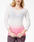 Material Girl Active Juniors' Love Cutout-back Graphic Top, Only At Macy's