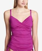 Calvin Klein Twist Tummy-control Tankini Top Women's Swimsuit