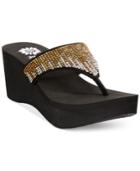 Yellow Box Cascada Platform Thong Sandals Women's Shoes