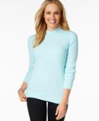 Karen Scott Mock Turtleneck Knit Sweater, Only At Macy's