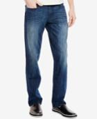 Kenneth Cole New York Men's Straight-fit Medium Indigo Wash Jeans