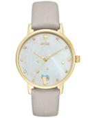Kate Spade New York Women's Metro Zodiac Aries Gray Leather Strap Watch 34mm Ksw1198