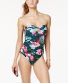 La Blanca Beyond The Jungle Tummy-control Bandeau One-piece Swimsuit Women's Swimsuit