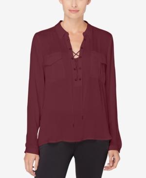 Catherine Catherine Malandrino Lace-up Tunic