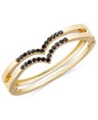 Inc International Concepts Gold-tone Stone-studded Bangle Bracelet, Created For Macy's