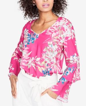 Rachel Rachel Roy Ruffled-sleeve Top, Created For Macy's