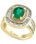 Effy Final Call Emerald (1-1/2 Ct. T.w.) And Diamond (2-1/4 Ct. T.w.) Ring In 14k Gold