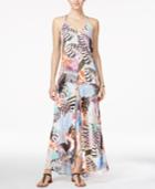 Bar Iii Printed High-low Hem Maxi Dress, Only At Macy's
