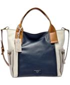 Fossil Emerson Leather Colorblock Large Satchel