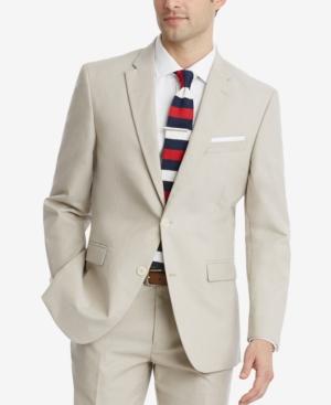 Tommy Hilfiger Men's Modern-fit Flex Stretch Tan Suit Jacket