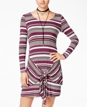 Love, Fire Juniors' Tie-front Dress