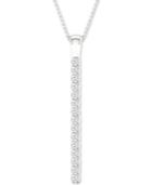 Diamond Fall Flex Pendant Necklace (3/4 Ct. T.w.) In 14k White Gold, 16 + 2 Extender