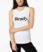 Chrldr Cotton Ready For Whatever Graphic Tank Top