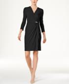 Charter Club Petite Crossover Faux-wrap Dress, Only At Macy's