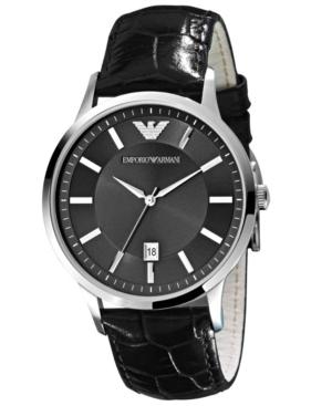 Emporio Armani Watch, Men's Brown Leather Strap Ar2413
