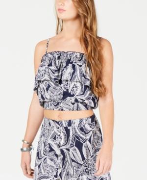 Roxy Juniors' Shifting Scenes Printed Crop Top