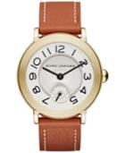 Marc Jacobs Women's Riley Brown Leather Strap Watch 36mm