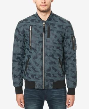 Buffalo David Bitton Men's Camo Zip-front Bomber Jacket