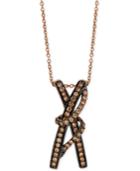Le Vian Chocolatier Gladiator Diamond Abstract Pendant Necklace (1/2 Ct. T.w.) In 14k Rose Gold