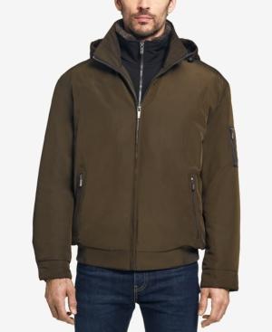 Weatherproof Men's Ultra Oxford Hooded Bomber Jacket