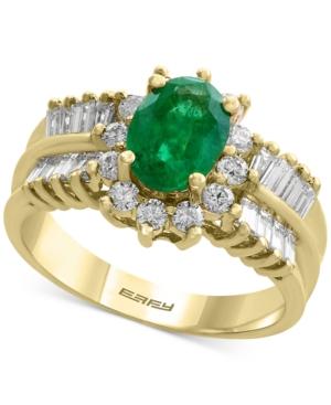 Brasilica By Effy Emerald (1-1/8 Ct. T.w.) And Diamond (7/8 Ct. T.w.) Ring In 14k Gold