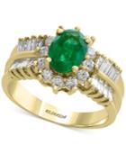Brasilica By Effy Emerald (1-1/8 Ct. T.w.) And Diamond (7/8 Ct. T.w.) Ring In 14k Gold