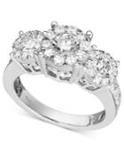 Diamond Engagement Ring In 14k White Gold (1-1/2 Ct. T.w.)