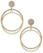 Kate Spade New York Ring It Up Gold-tone Double-hoop Drop Earrings