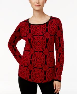 Charter Club Medallion-print Top, Only At Macy's