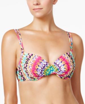 Bleu By Rod Beattie In Living Color Printed Underwire Bikini Top Women's Swimsuit