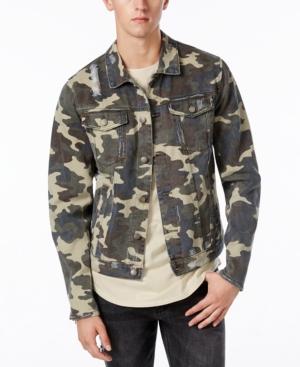 Jaywalker Men's Camo-print Trucker Jacket