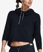 Under Armour Plush Terry Cropped Cowl-neck Hoodie