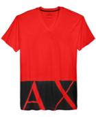 Armani Exchange Men's Logo Hem Graphic-print T-shirt